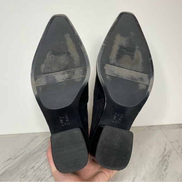 Naturalizer Ella Pointed Toe Faux Suede Black Bootie 10M - Picture 11 of 12